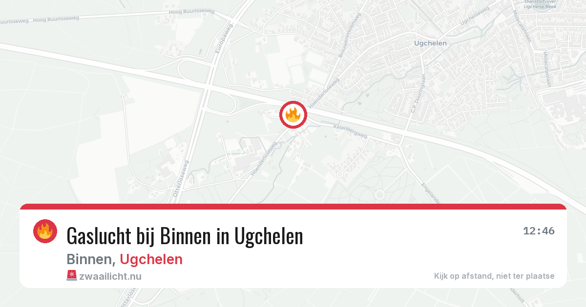 Gaslucht bij Binnen in Ugchelen — 15 jul 2026