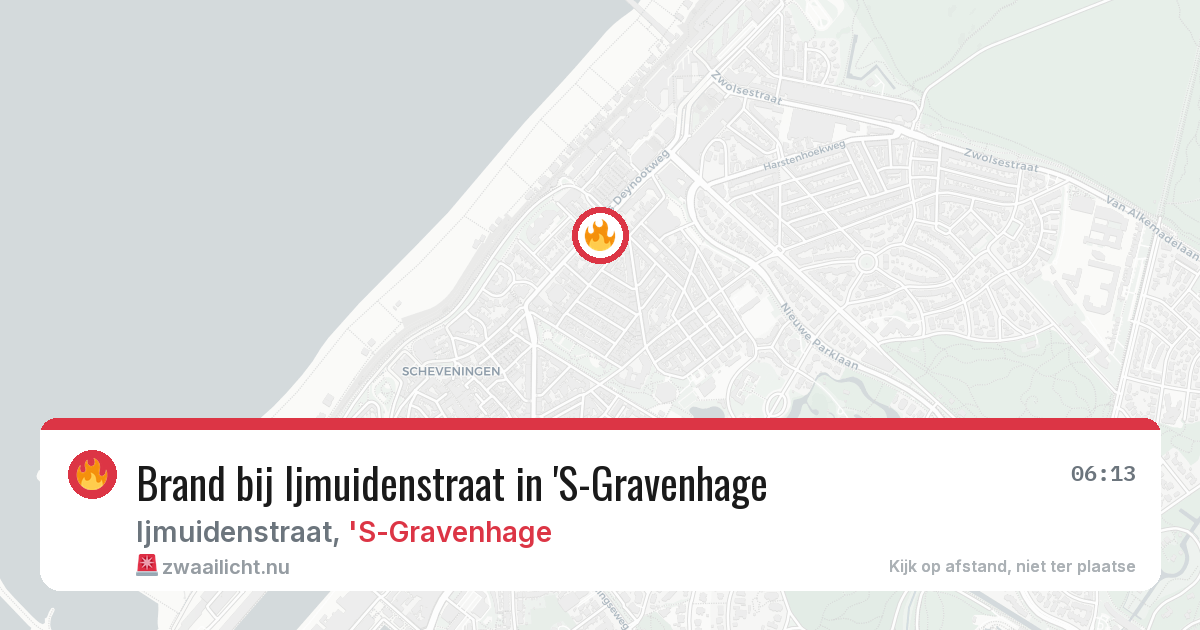Brand bij Ijmuidenstraat in 'S-Gravenhage — 11 jul 2026