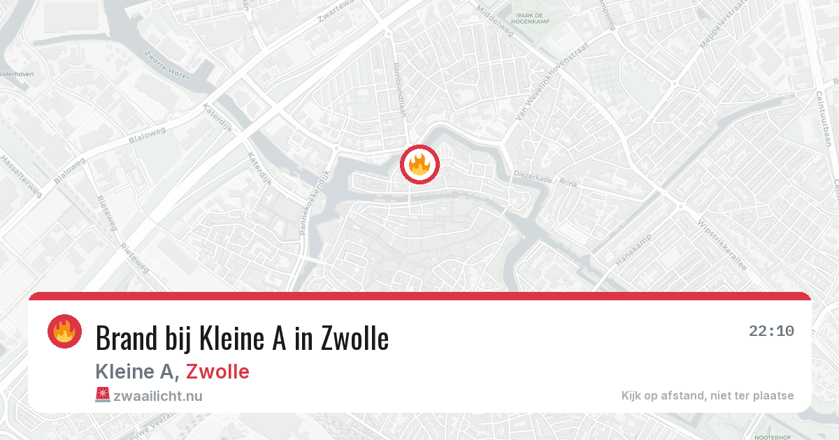 Brand bij Kleine A in Zwolle — 16 jul 2026