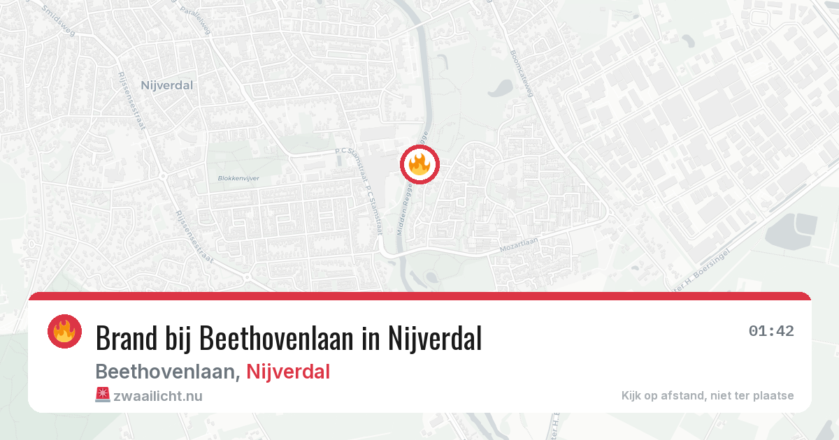 Brand bij Beethovenlaan in Nijverdal — 1 jul 2026