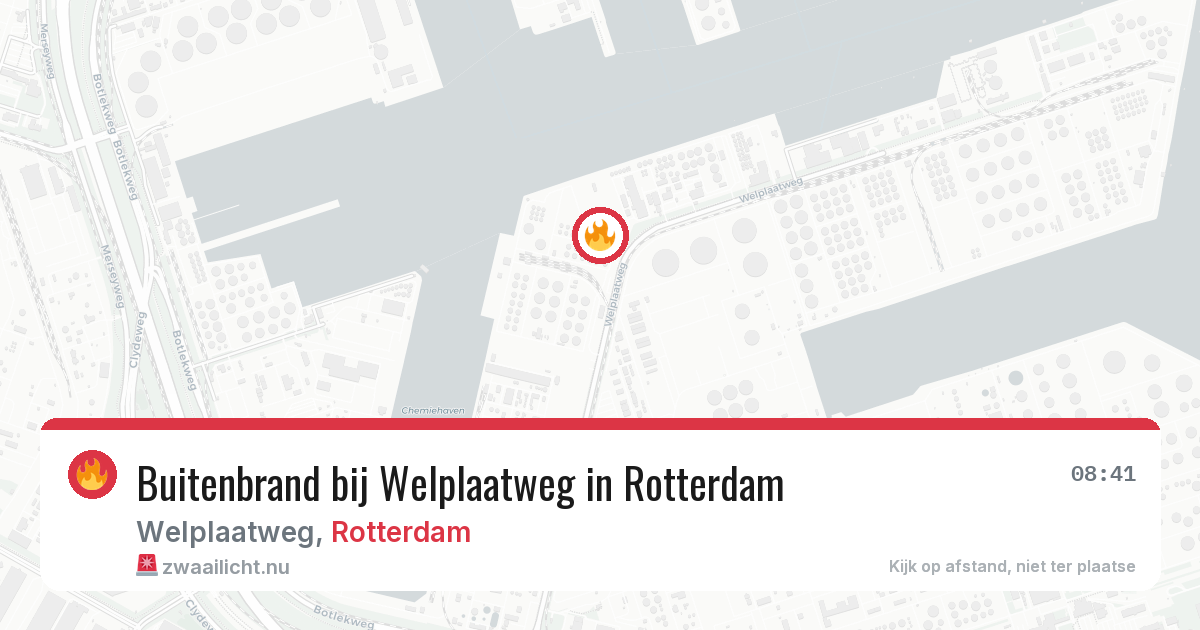 Buitenbrand bij Welplaatweg in Rotterdam — 12 mei 2026