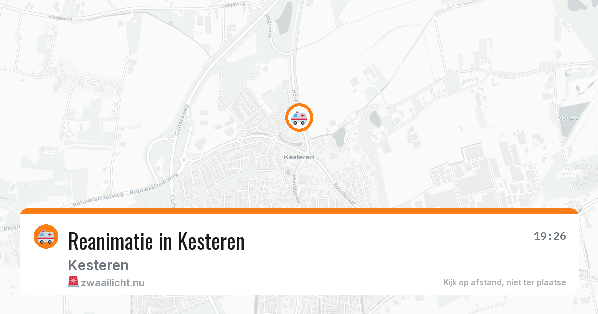 Reanimatie in Kesteren — 12 mei 2026