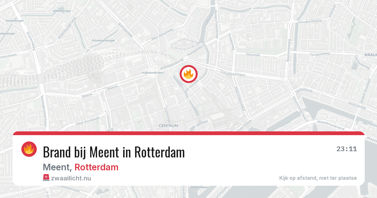 Brand bij Meent in Rotterdam — 5 jun 2026