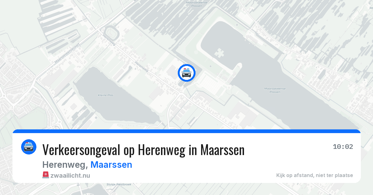 Verkeersongeval op Herenweg in Maarssen — 10 jul 2026