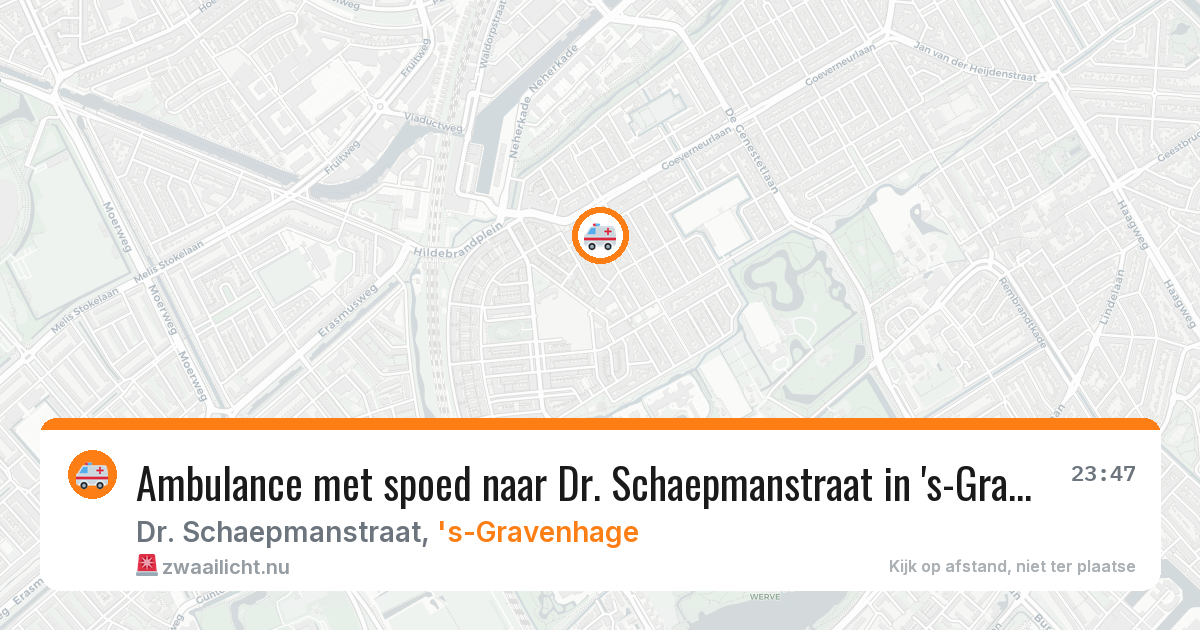 Ambulance met spoed naar Dr. Schaepmanstraat in 's-Gravenhage — 5 jun 2026