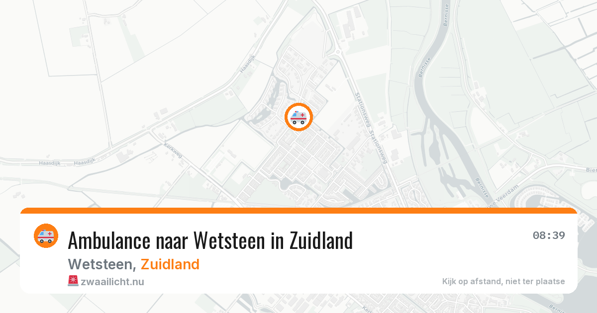 Ambulance naar Wetsteen in Zuidland — 24 jul 2026