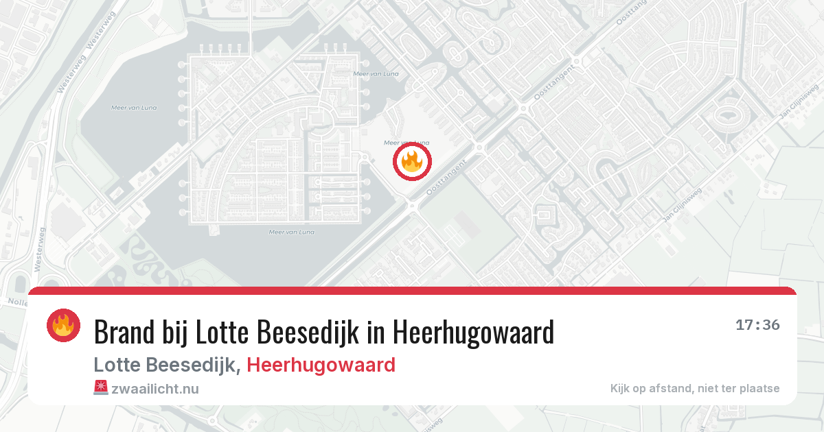 Brand bij Lotte Beesedijk in Heerhugowaard — 10 jul 2026