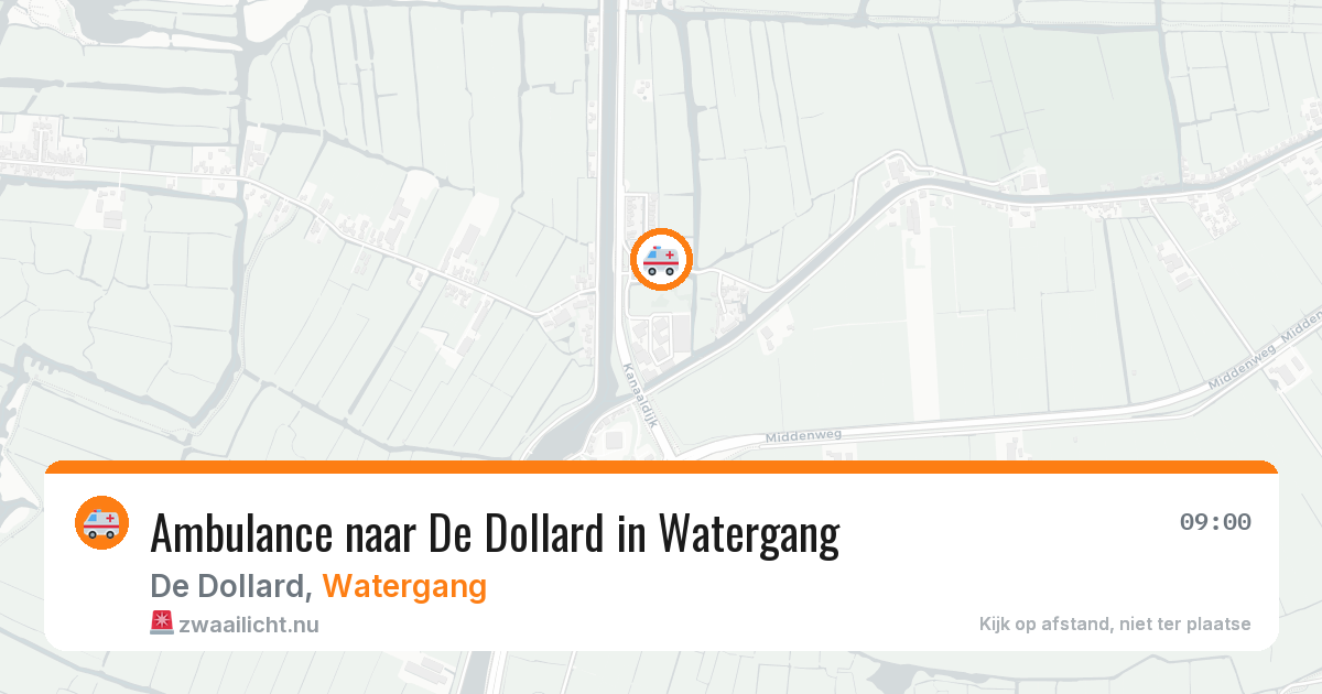 Ambulance naar De Dollard in Watergang — 8 feb 2026