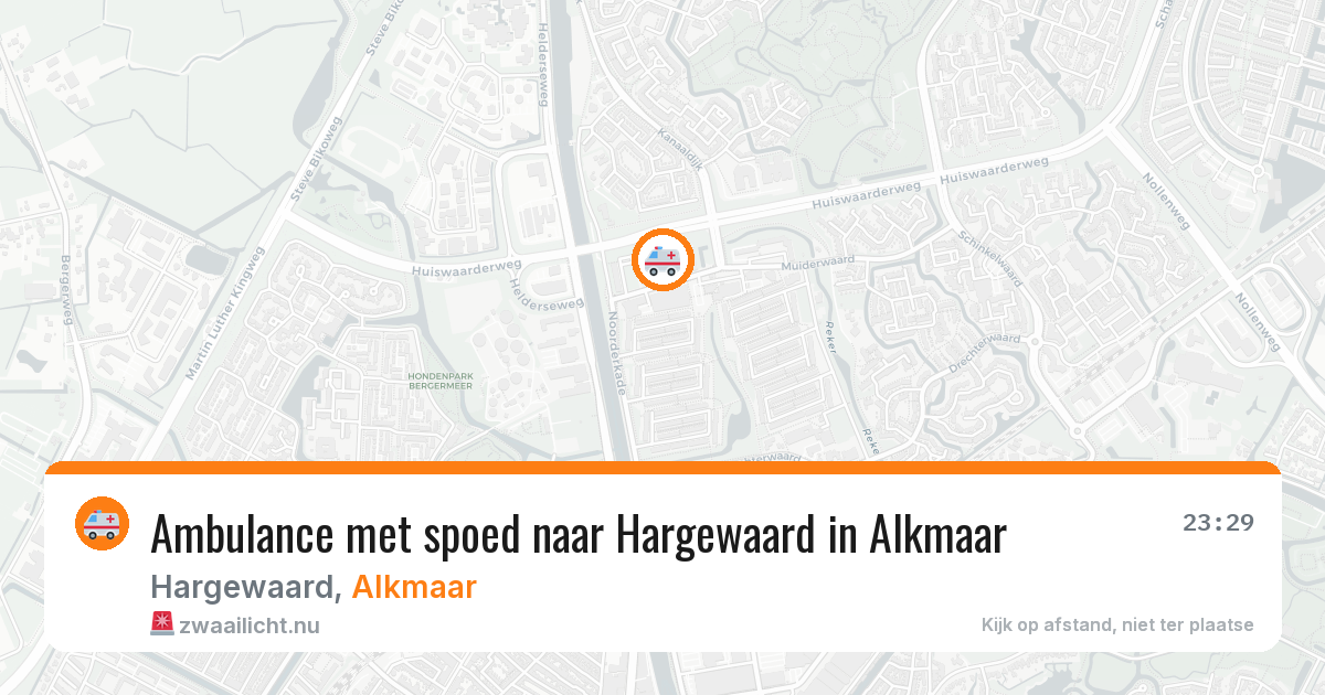 Ambulance met spoed naar Hargewaard in Alkmaar — 26 jul 2026