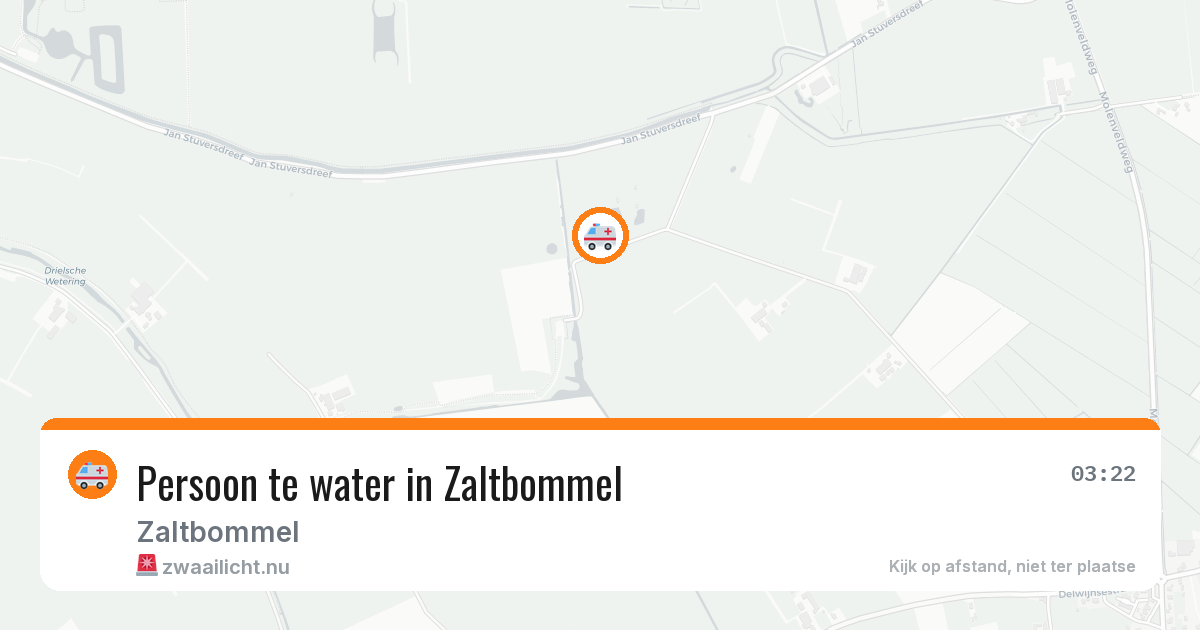 Persoon te water in Zaltbommel — 16 feb 2026