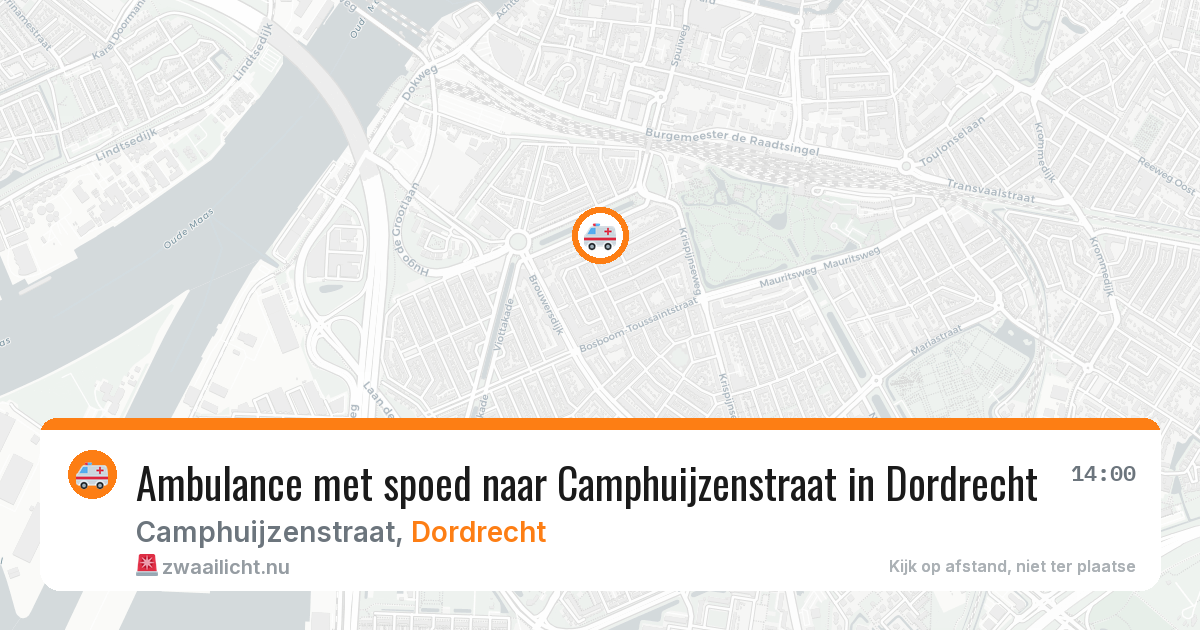 Ambulance met spoed naar Camphuijzenstraat in Dordrecht — 30 mrt 2026