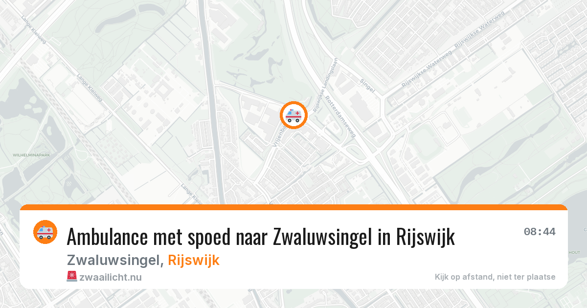 Ambulance met spoed naar Zwaluwsingel in Rijswijk — 30 mrt 2026
