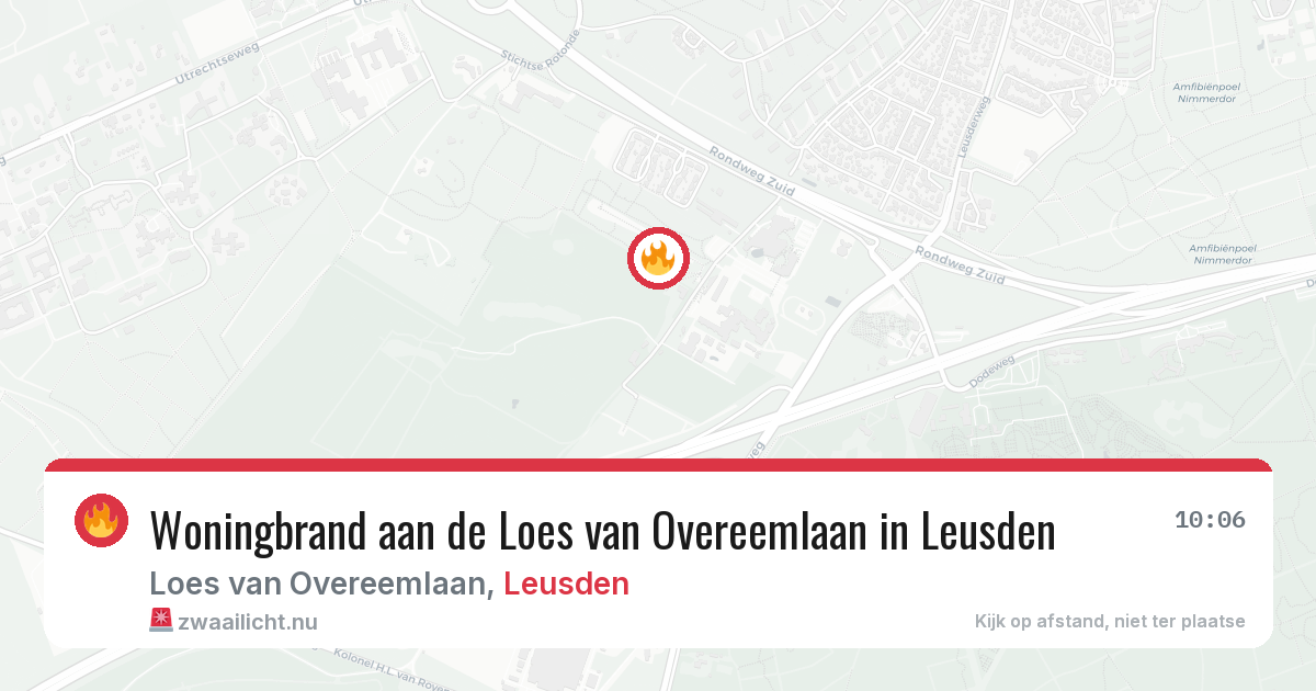 Woningbrand aan de Loes van Overeemlaan in Leusden — 30 apr 2026