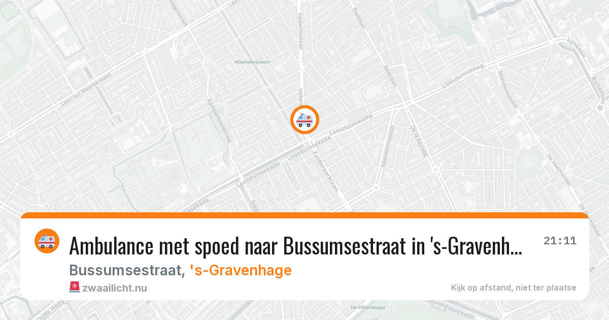 Ambulance met spoed naar Bussumsestraat in 's-Gravenhage — 11 jul 2026