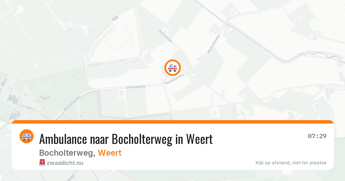 Ambulance naar Bocholterweg in Weert — 22 jul 2026