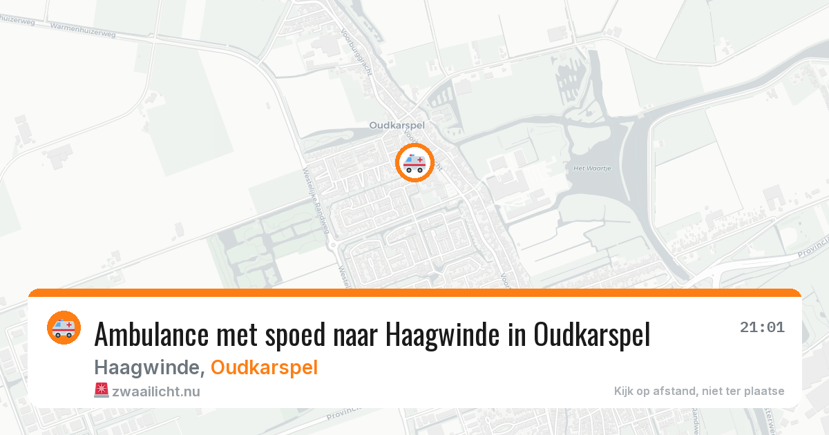 Ambulance met spoed naar Haagwinde in Oudkarspel — 12 jul 2026