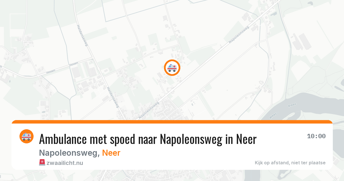 Ambulance met spoed naar Napoleonsweg in Neer — 28 jun 2026