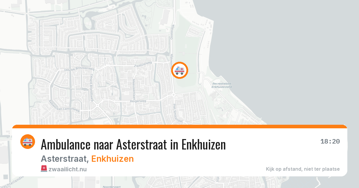 Ambulance naar Asterstraat in Enkhuizen — 17 mei 2026