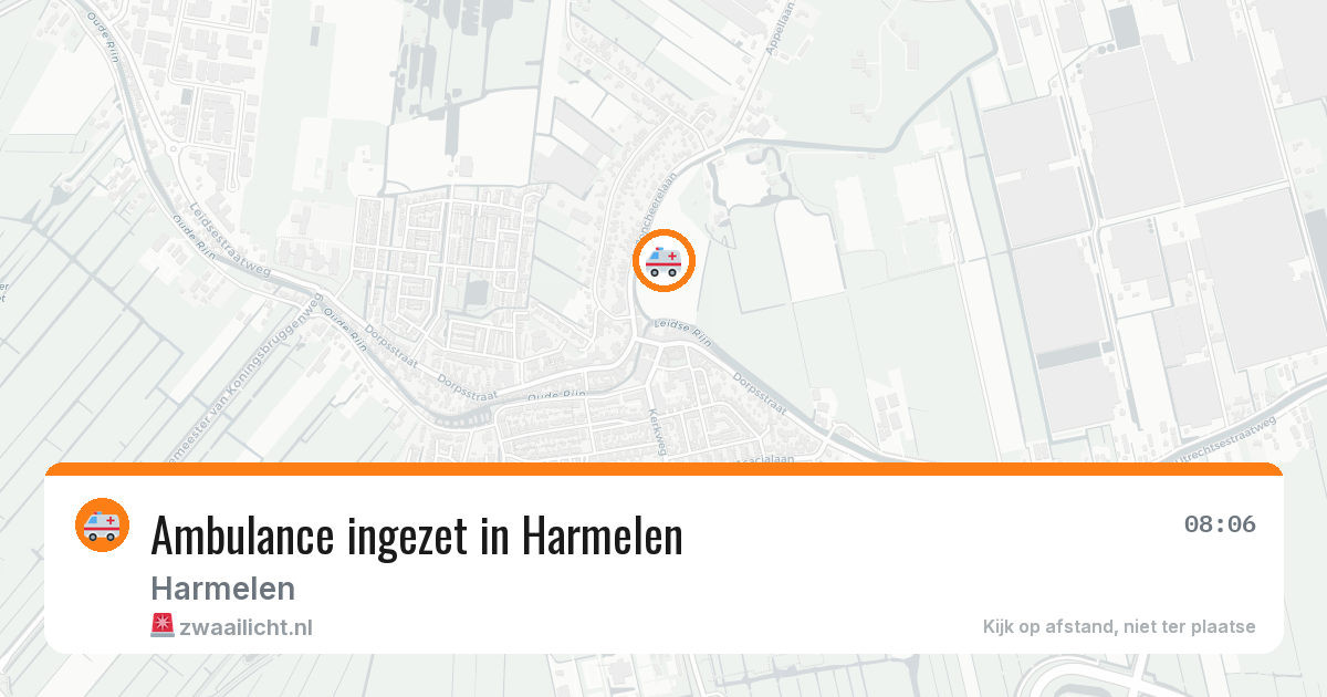 Ambulance ingezet in Harmelen — 27 jul 2026