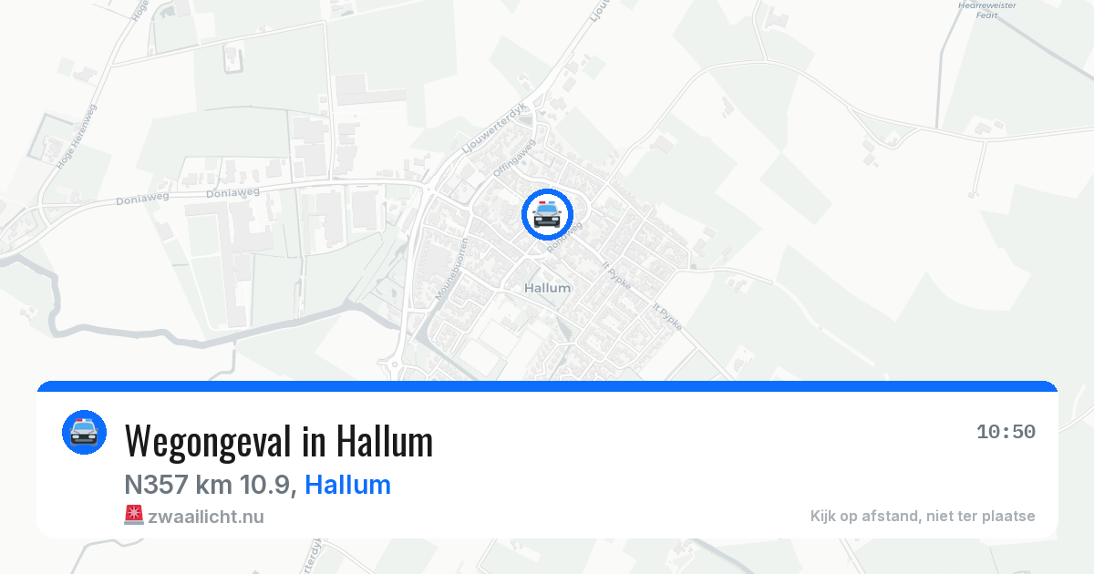 Wegongeval in Hallum — 11 mei 2026