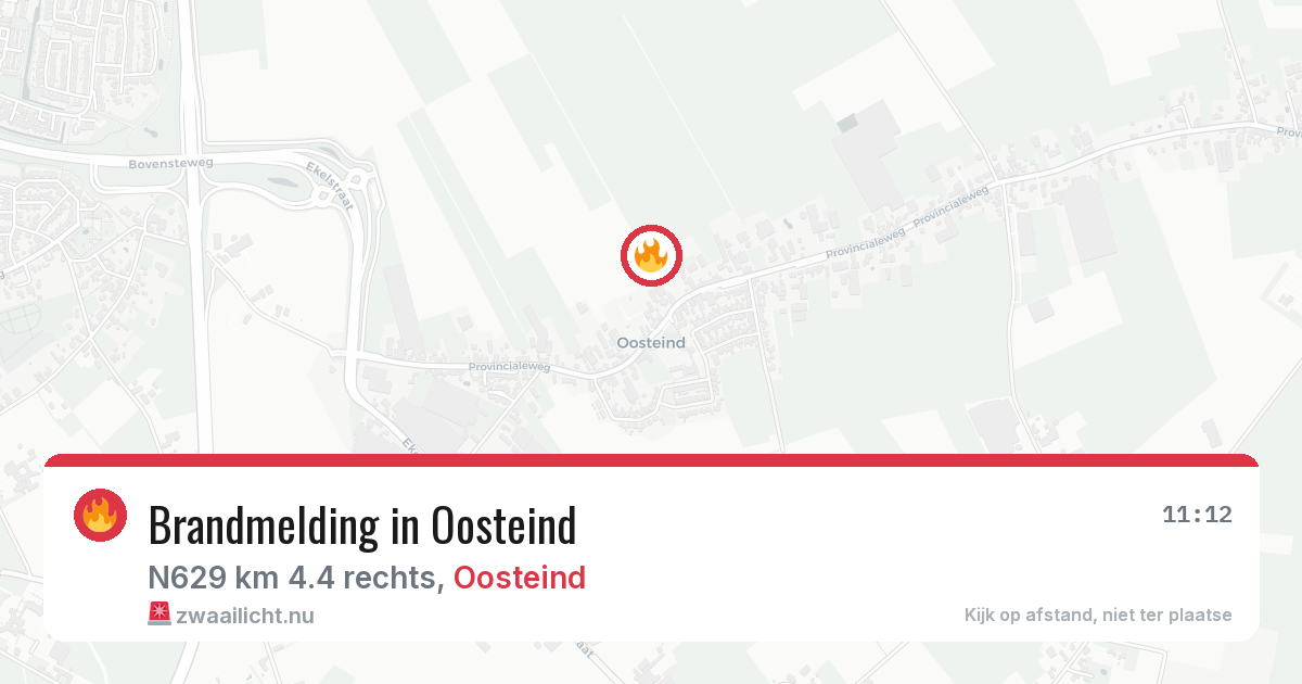 Brandmelding in Oosteind — 2 mei 2026