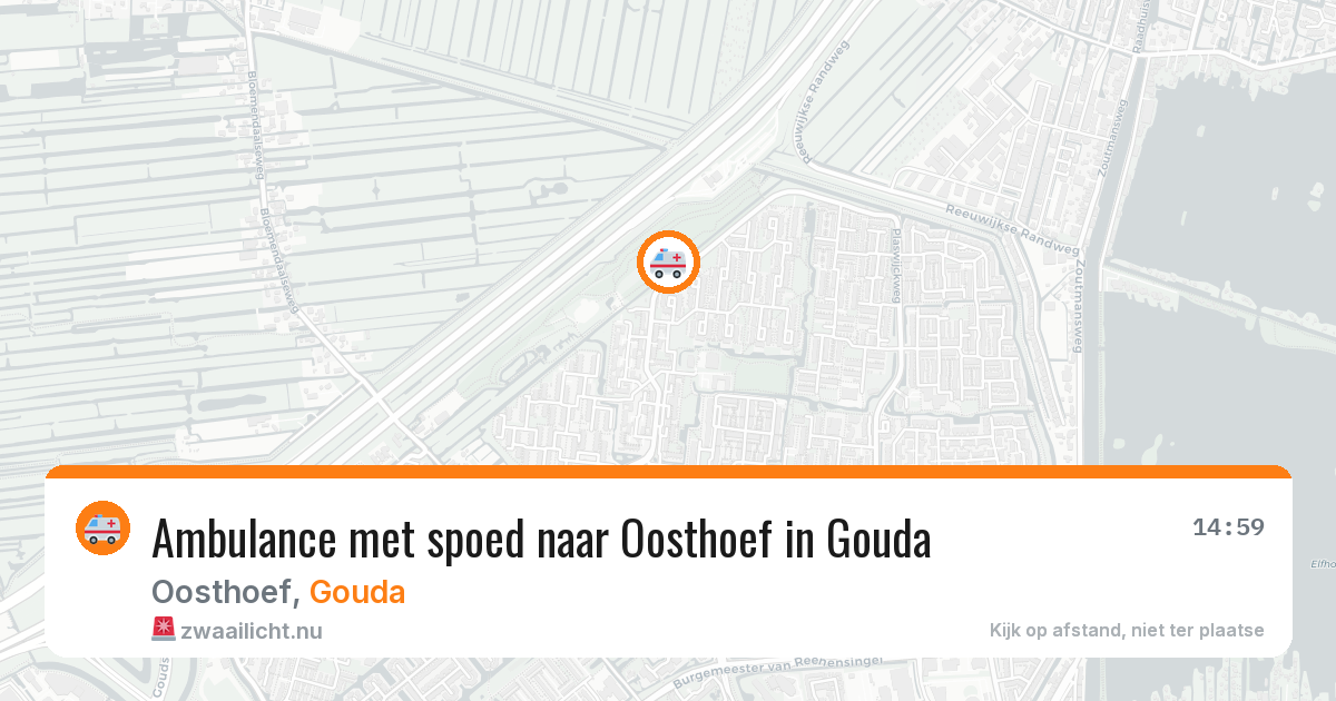 Ambulance met spoed naar Oosthoef in Gouda — 27 jan 2026