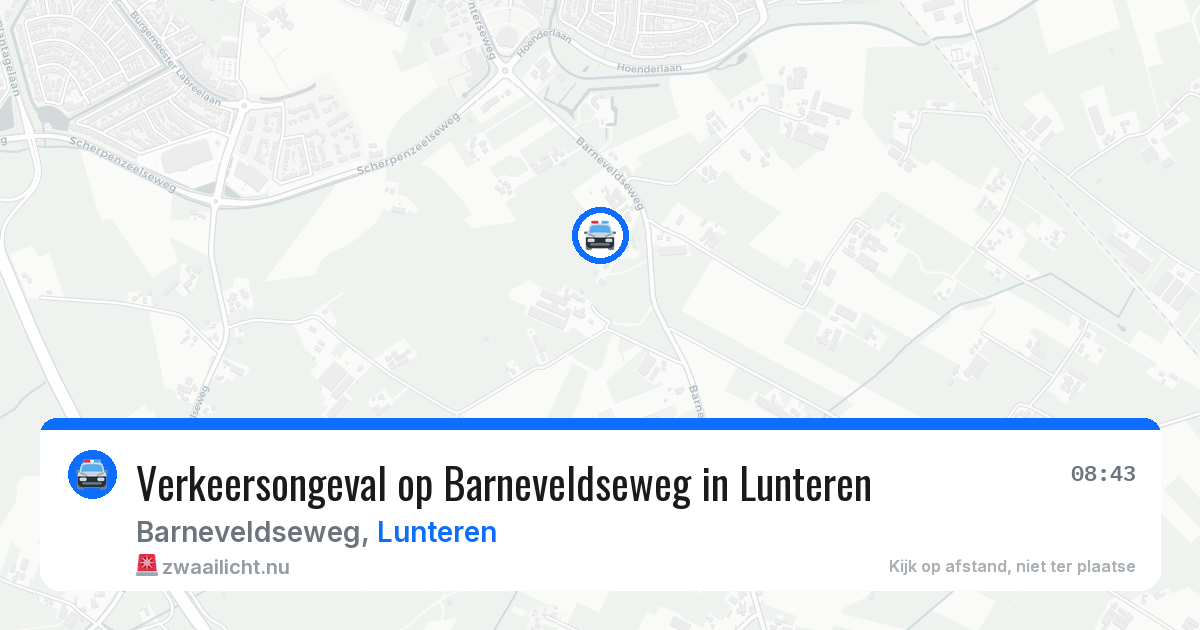 Verkeersongeval op Barneveldseweg in Lunteren — 22 jan 2026