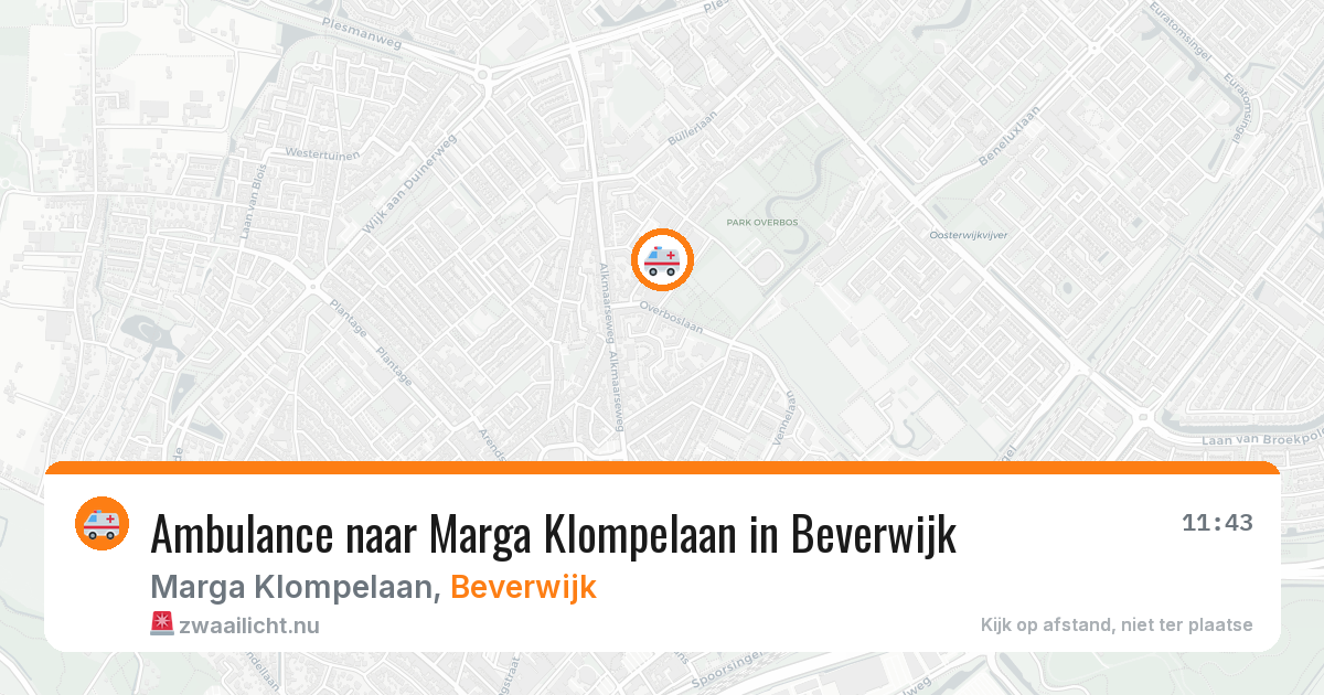 Ambulance naar Marga Klompelaan in Beverwijk — 26 jul 2026