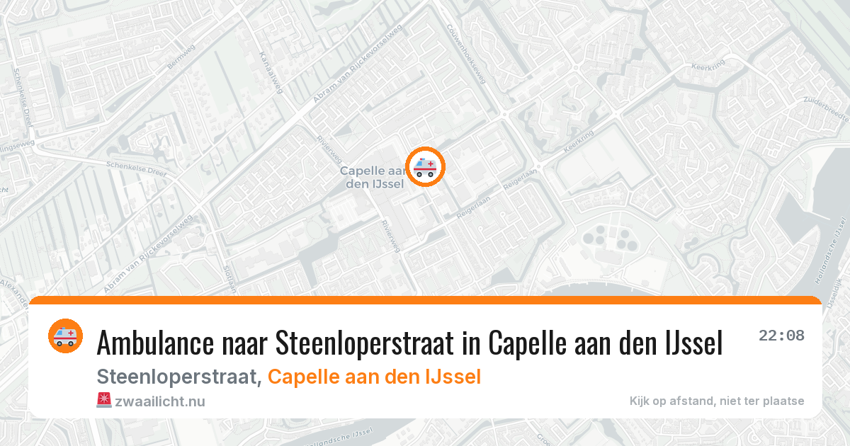 Ambulance naar Steenloperstraat in Capelle aan den IJssel — 30 mrt 2026