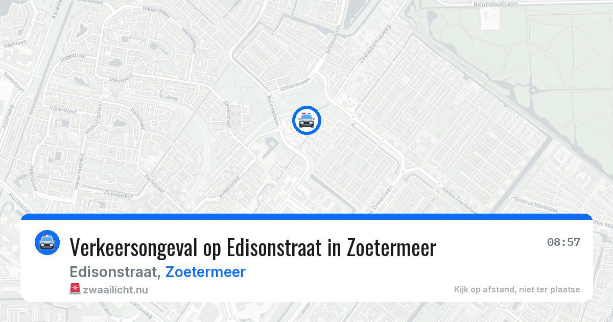 Verkeersongeval op Edisonstraat in Zoetermeer — 5 jun 2026