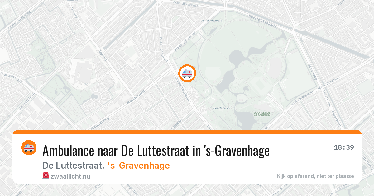 Ambulance naar De Luttestraat in 's-Gravenhage — 8 jun 2026