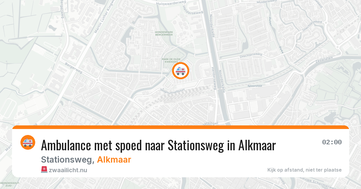 Ambulance met spoed naar Stationsweg in Alkmaar — 28 mrt 2026