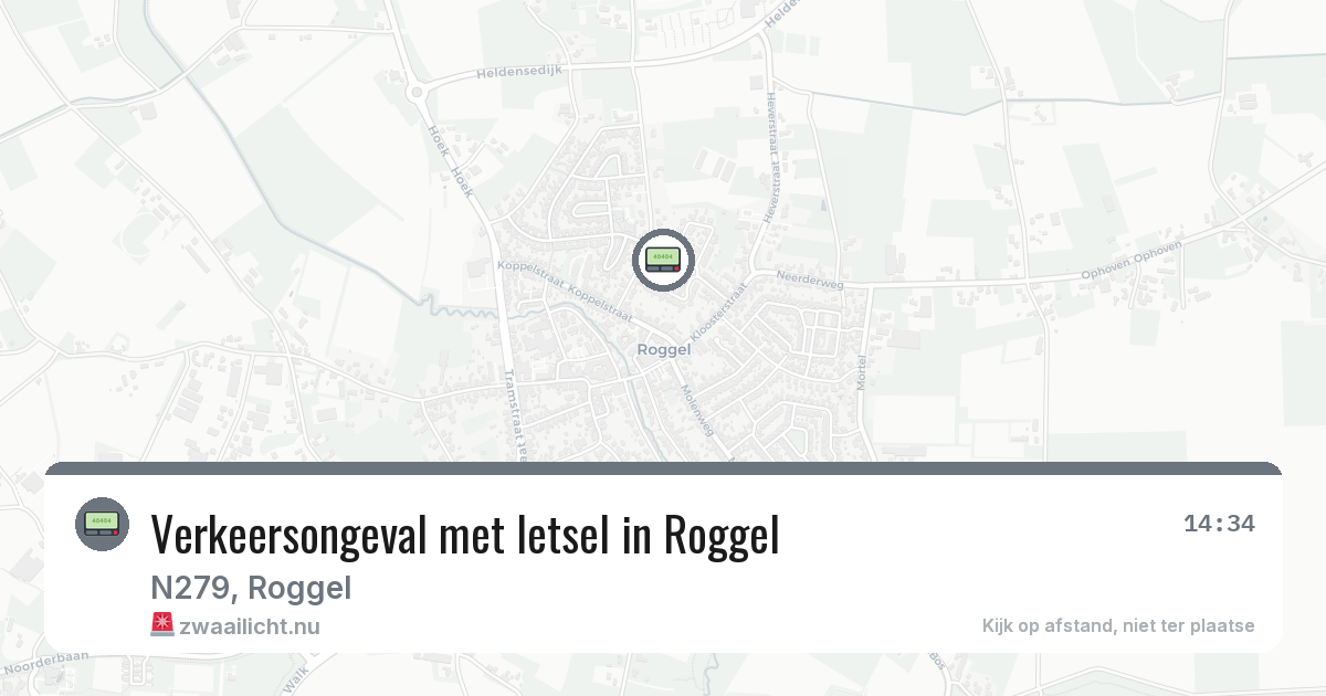 Verkeersongeval met letsel in Roggel — 23 jul 2026