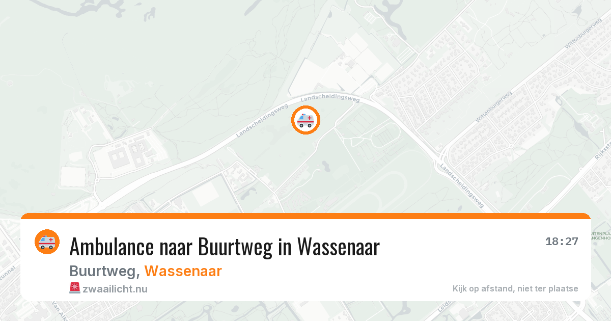 Ambulance naar Buurtweg in Wassenaar — 25 jul 2026