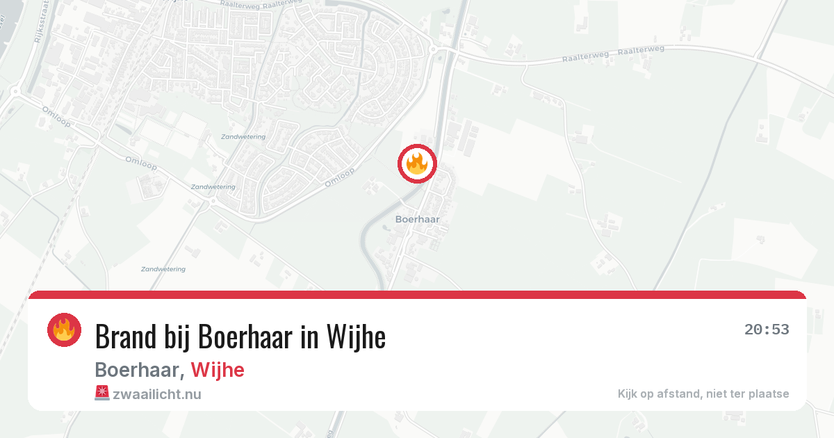 Brand bij Boerhaar in Wijhe — 15 jul 2026