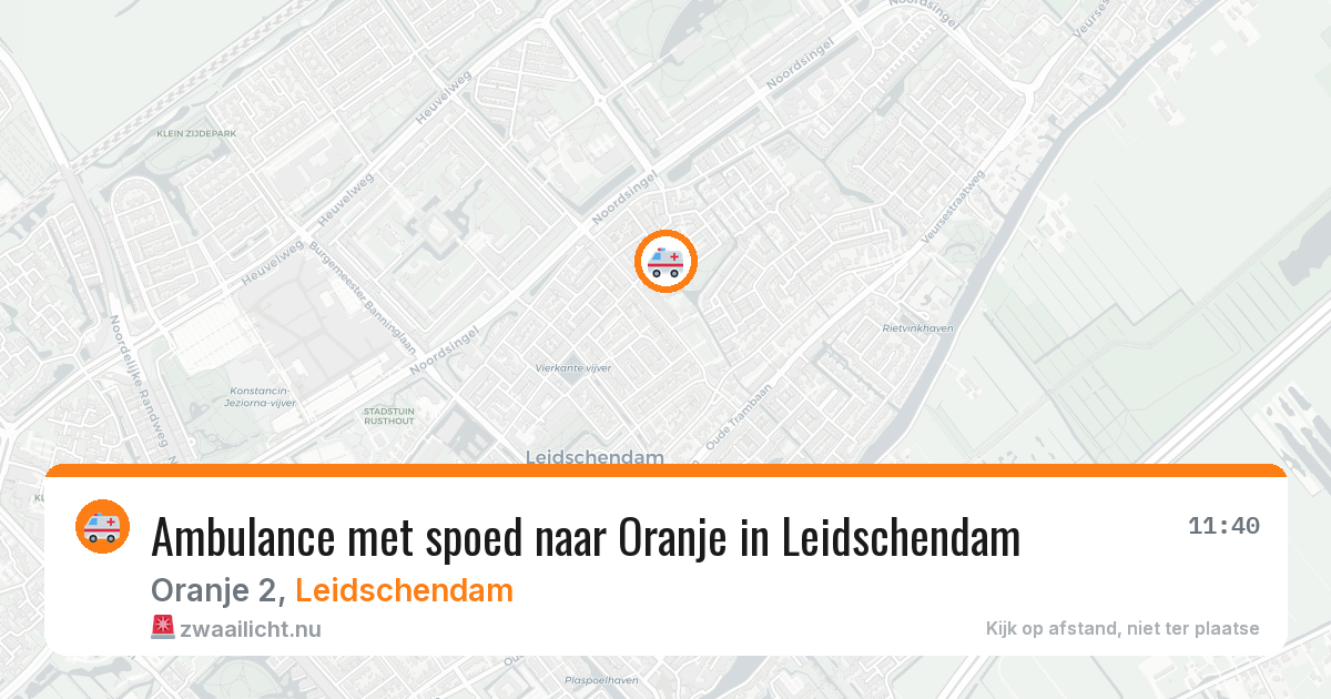 Ambulance met spoed naar Oranje in Leidschendam — 30 jan 2026