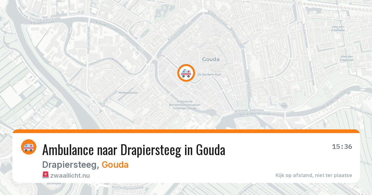 Ambulance naar Drapiersteeg in Gouda — 24 jul 2026