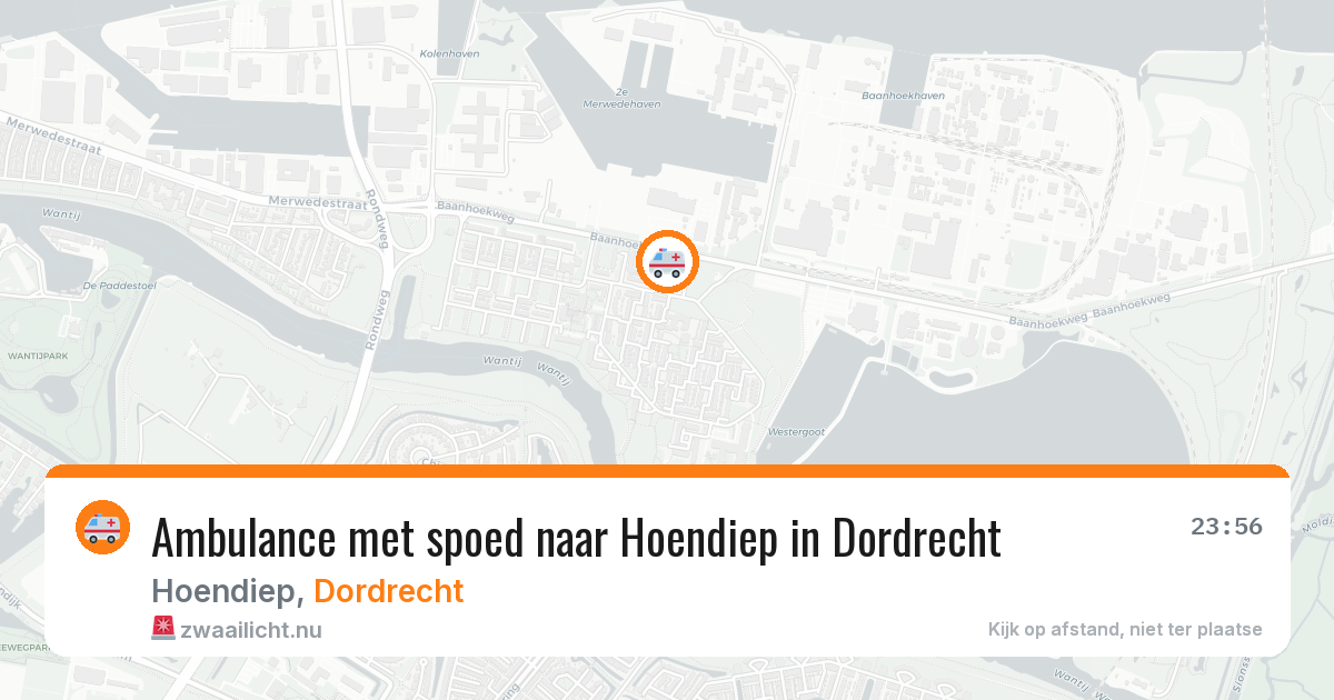 Ambulance met spoed naar Hoendiep in Dordrecht — 7 apr 2026