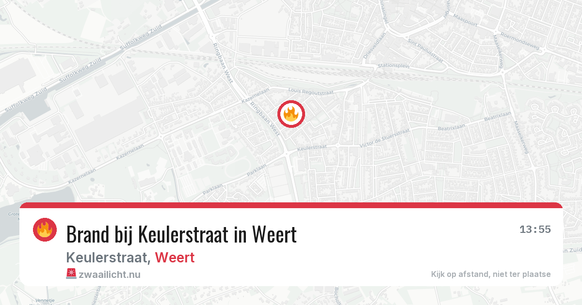 Brand bij Keulerstraat in Weert — 20 jul 2026