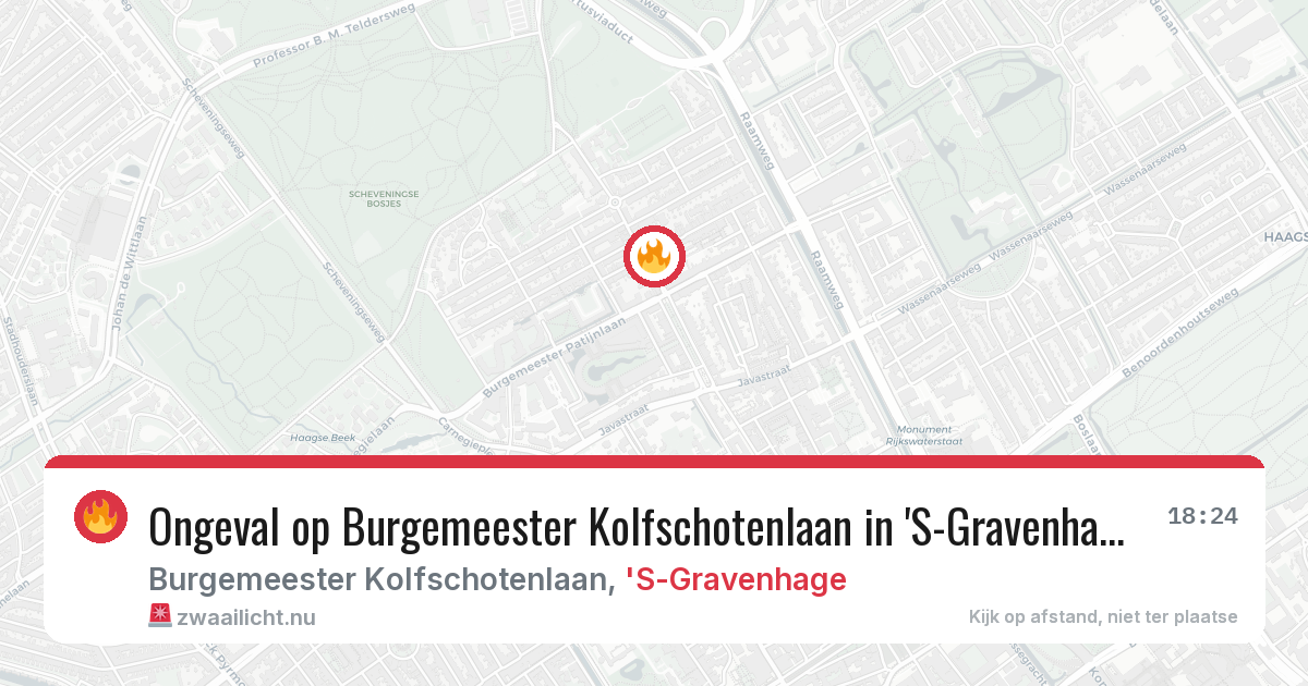 Ongeval op Burgemeester Kolfschotenlaan in 'S-Gravenhage — 23 mei 2026