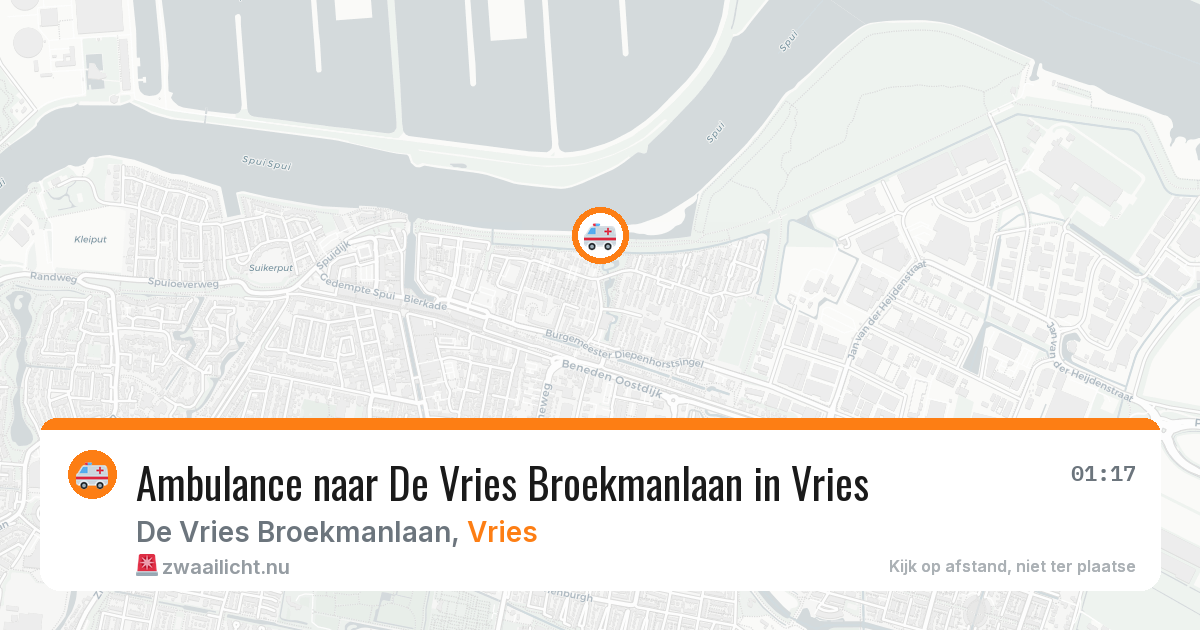 Ambulance naar De Vries Broekmanlaan in Vries — 6 jun 2026