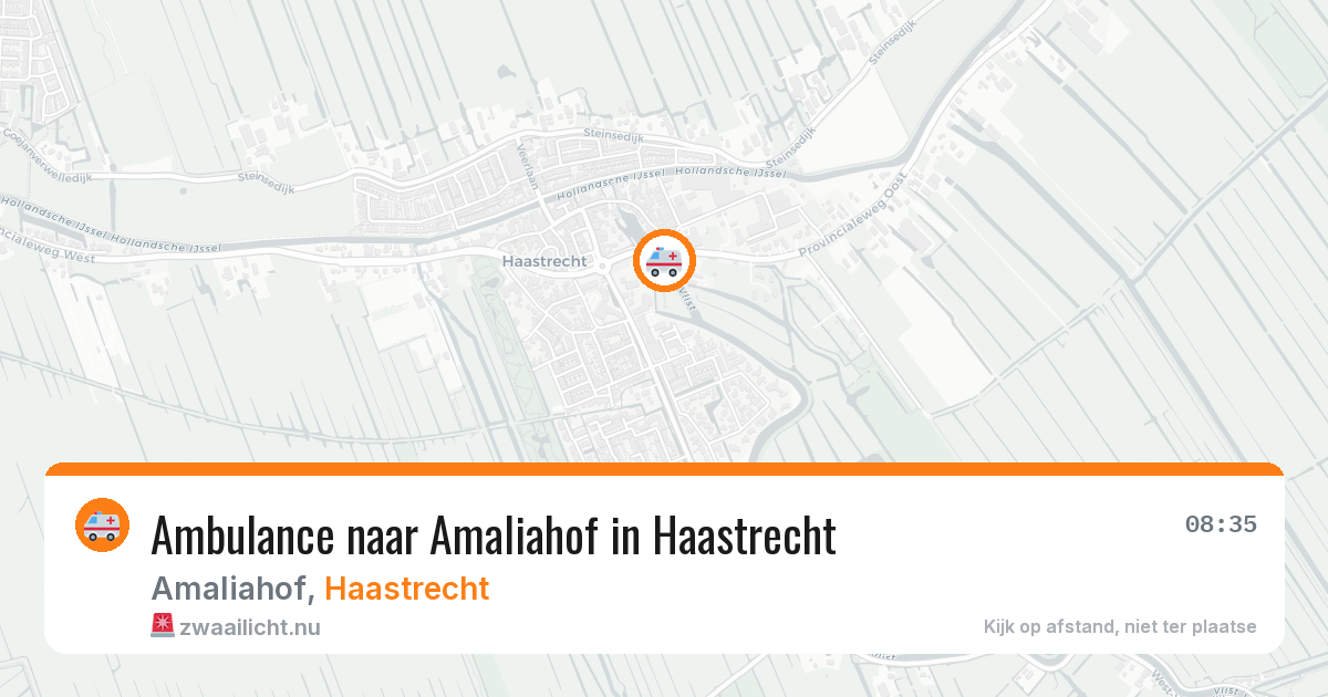 Ambulance naar Amaliahof in Haastrecht — 16 jul 2026