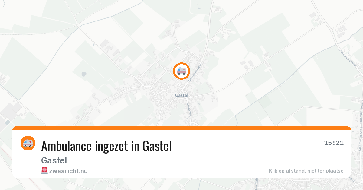 Ambulance ingezet in Gastel — 7 jul 2026