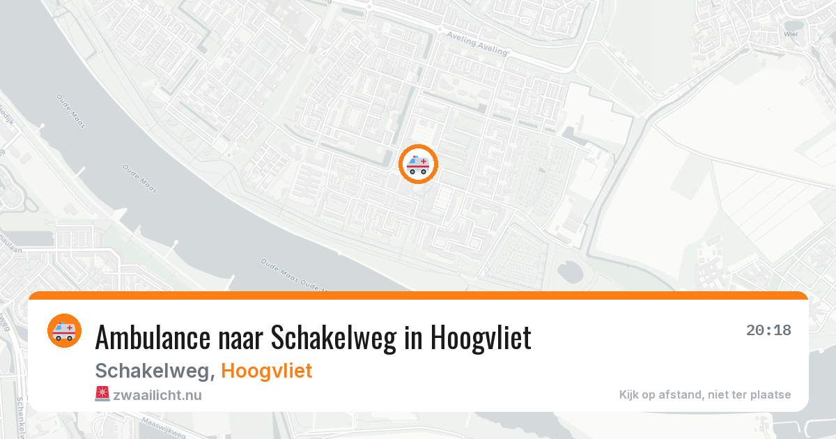 Ambulance naar Schakelweg in Hoogvliet — 20 mrt 2026