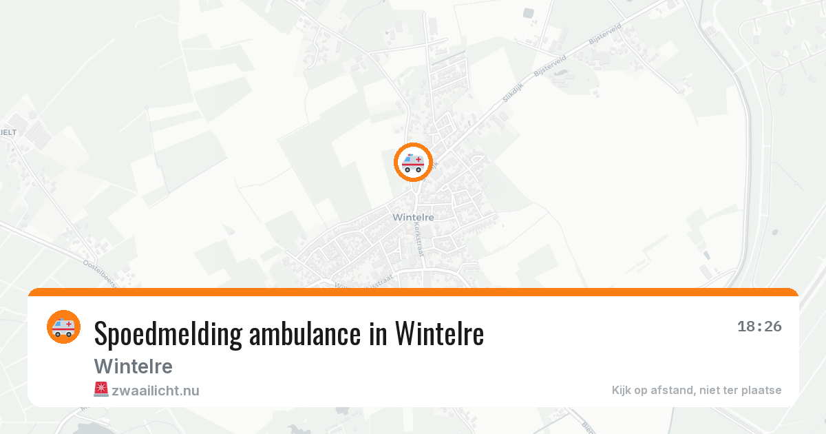 Spoedmelding ambulance in Wintelre — 12 mrt 2026