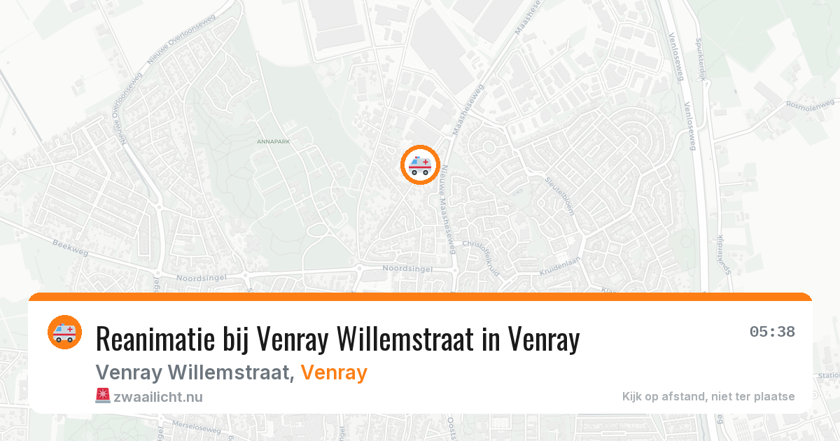 Reanimatie bij Venray Willemstraat in Venray — 12 feb 2026