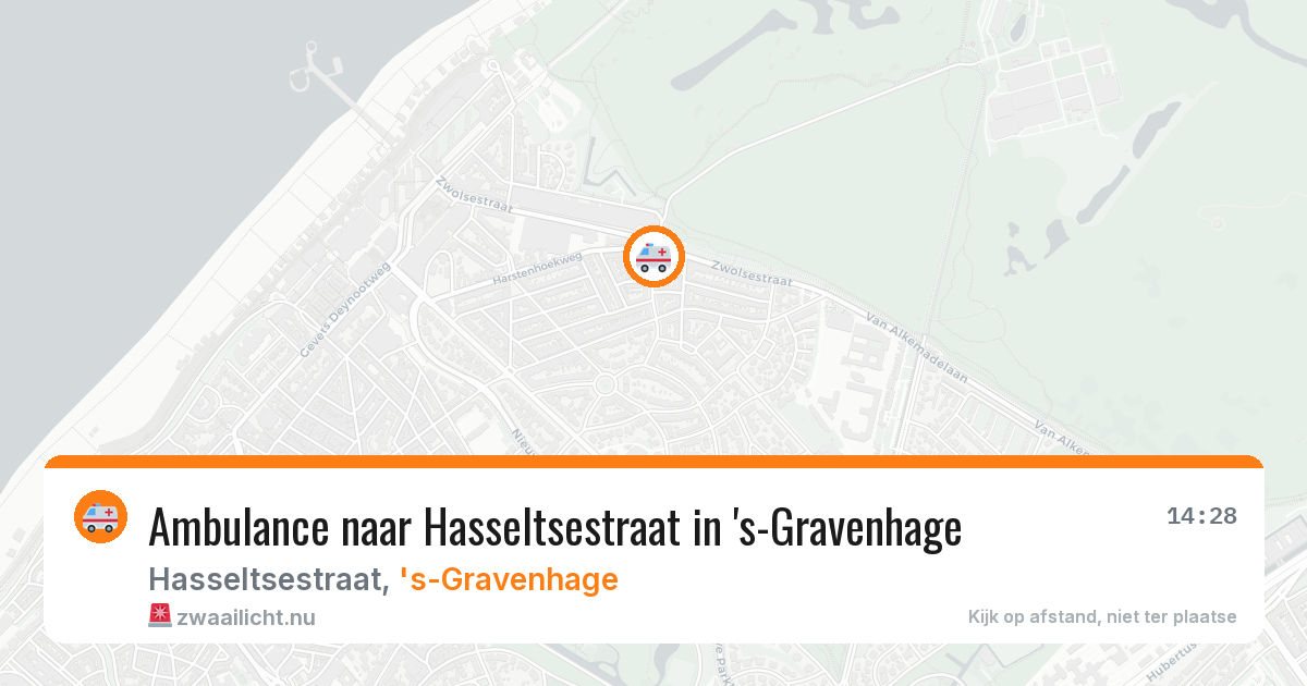 Ambulance naar Hasseltsestraat in 's-Gravenhage — 22 mei 2026