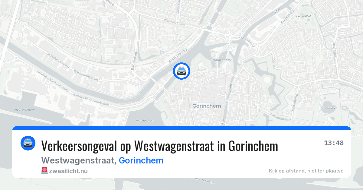Verkeersongeval op Westwagenstraat in Gorinchem — 21 mrt 2026