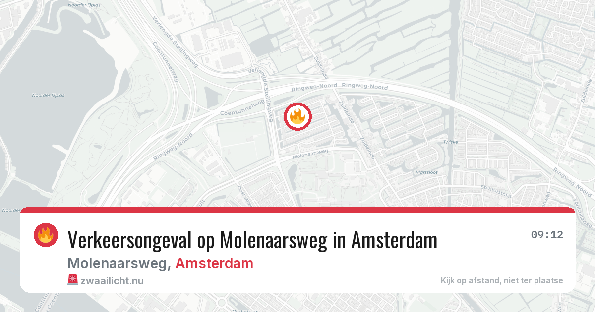 Verkeersongeval op Molenaarsweg in Amsterdam — 27 mei 2026