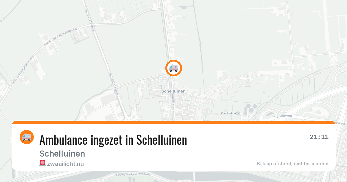 Ambulance ingezet in Schelluinen — 15 jul 2026